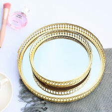 Round Mirrored Vanity Jewelry