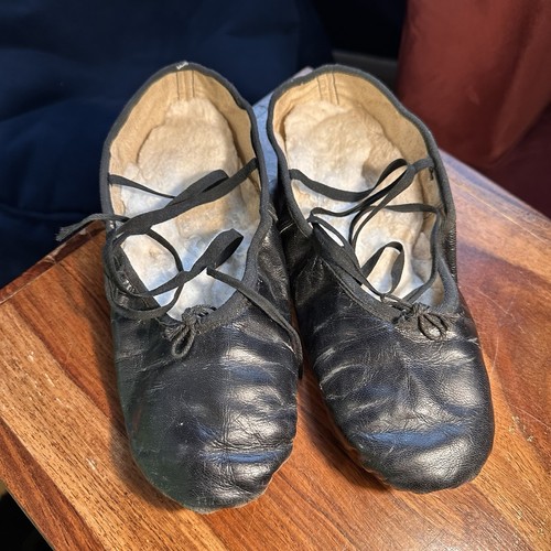 Vintage 1950s leather ballet - leather,