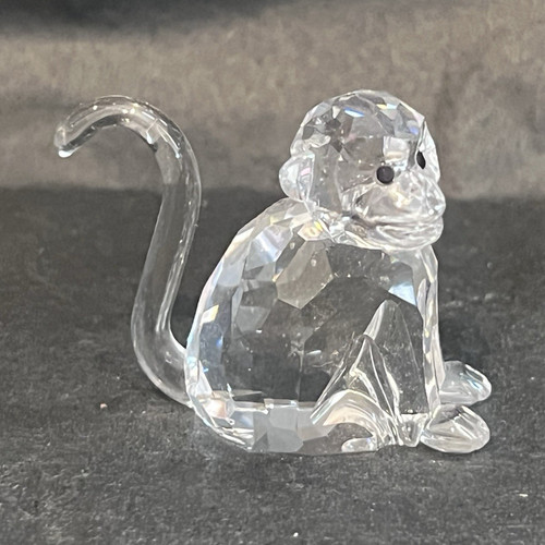 Swarovski crystal monkey - crystal,
