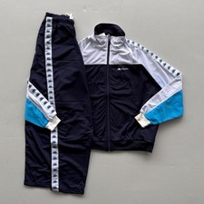 Dead-stock Navy Blue Kappa 90's Vintage Full Tracksuit - Medium