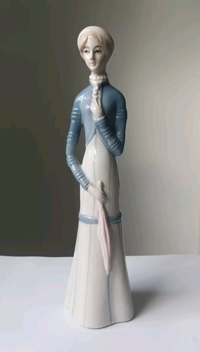 Vintage porcelain lady - vintage,
