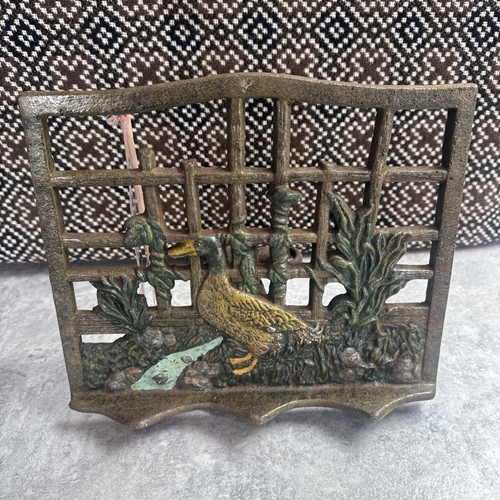 Vintage cook book stand - stand, cast