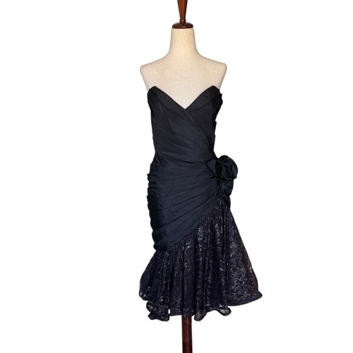 Vintage 80s tadashi - 80s, strapless