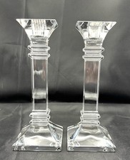 Pair Waterford Crystal Marquis Treviso Candlesticks 8".