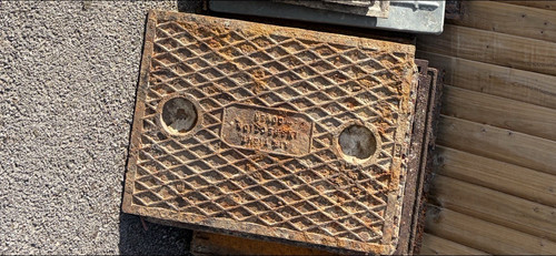 Cast iron manhole access - iron,