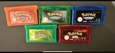 Pokemon GBA 5 Game Bundle - Ruby, Sapphire, Emerald, Fire Red, Leaf Green
