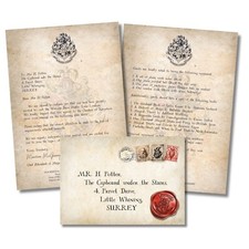 PERSONALISED Harry Potter Warner Bro Studio Tour London Letter Gift Set