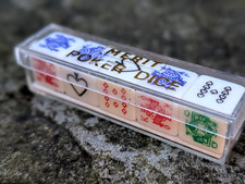 Vintage Merit Poker Dice Cards