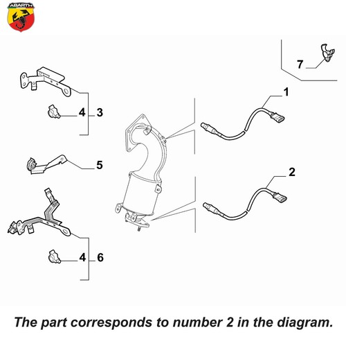 Genuine abarth lambda probe - lambda,