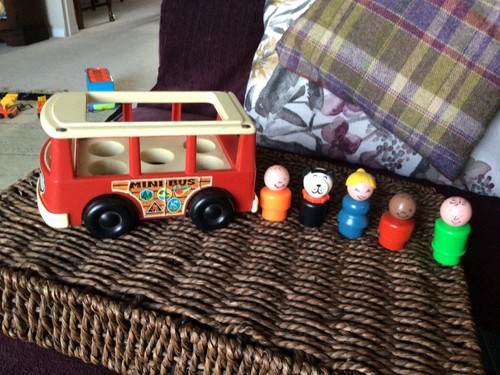 Vintage fisher price mini bus - vintage,