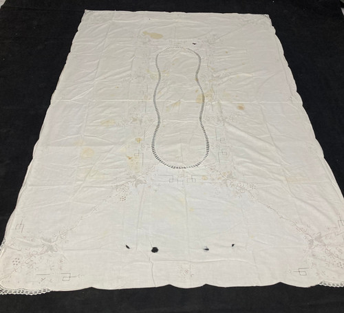 Vintage french cotton - vintage, flower