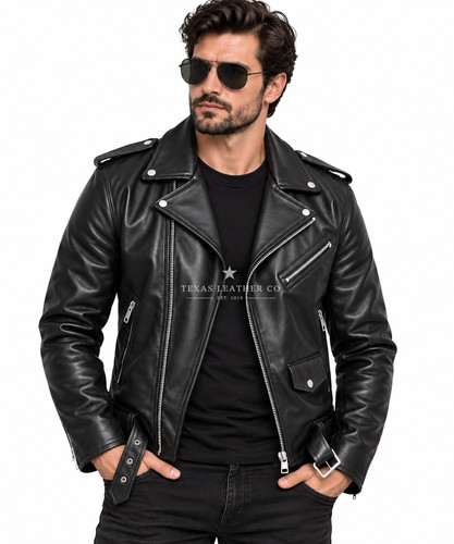 Men genuine lambskin - lambskin, leather