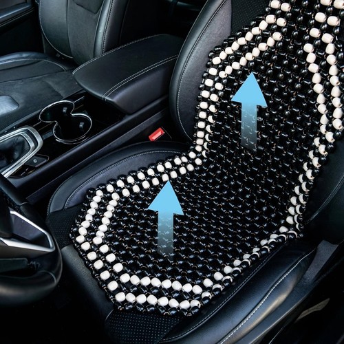 Black wooden bead - black, car