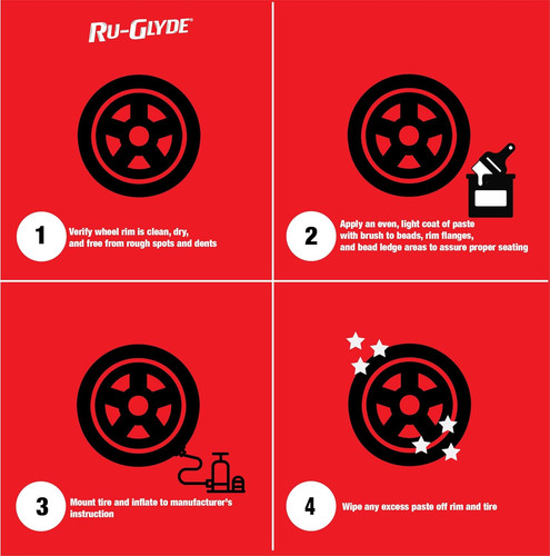 Glyde tire mounting paste - ru-glyde,
