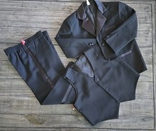 Boys 3 Piece Black Suit Kids