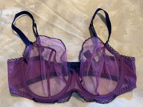 Juliet sheer mesh purple - m&s,