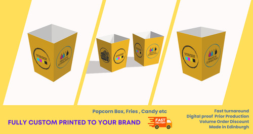 Fries popcorn candy boxes - fries,