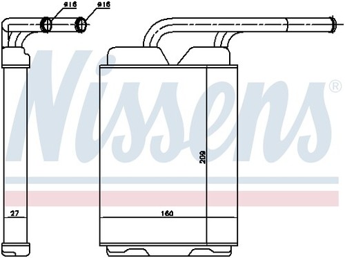Fits nissens nis 73349 heat - fits,