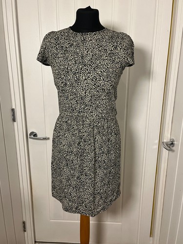 Sessun black white floral - black,