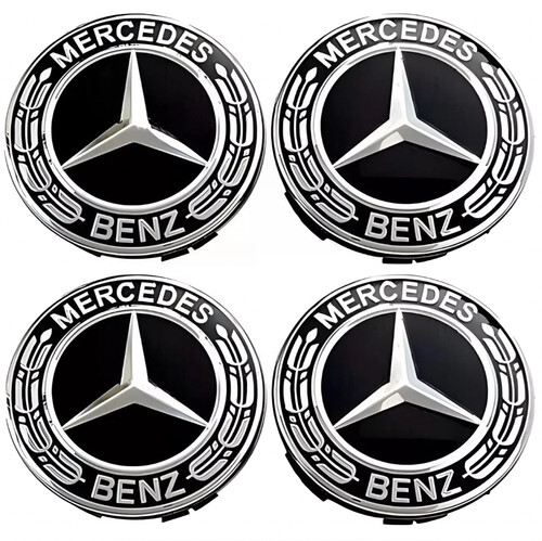 Mercedes black alloy - 4x,