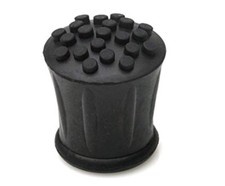 Walking Stick Ferrule 19mm Crutch Cane Ends Rubber Tip Grip Black Large