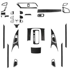 40Pcs Real Carbon Fiber Kits Full Interior Trim Cover For Honda Civic 10th 16-21
