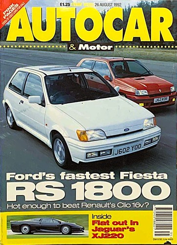Autocar magazine aug - 26-aug-92,