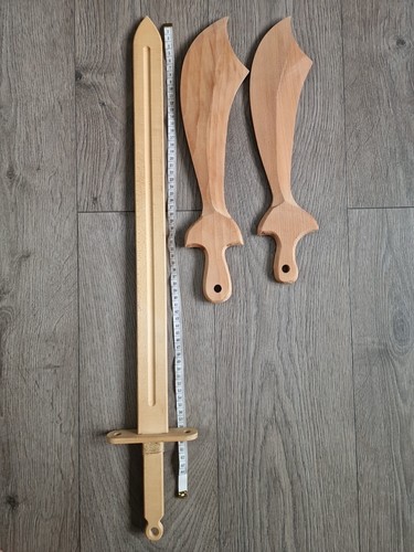 Wooden swords hardwood - wooden,