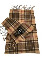 Barbour Scarf Brown Beige