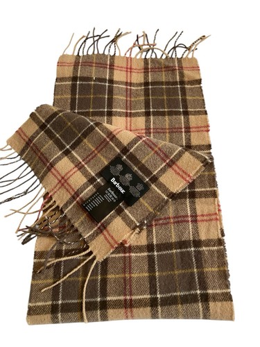 Barbour scarf brown - scarf, beige