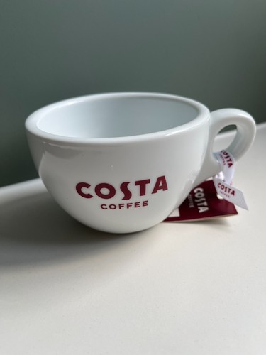 Costa white ceramic coffee - ceramic, cup