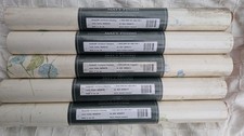 LAURA ASHLEY WALLPAPER  5 ROLLS, CORNFLOWER / CHAMBRAY, 10M, SAME BATCH NUMBER.
