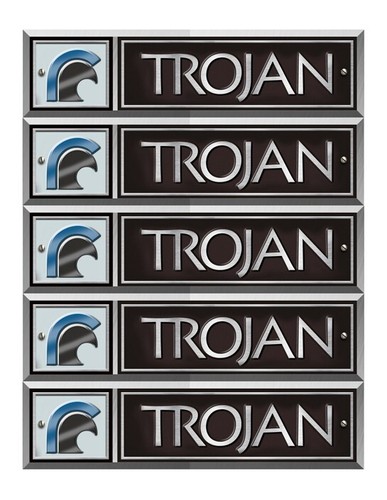 Trojan stickers boat name - trojan,