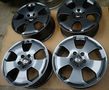 4x GUNMETAL GENUINE AUDI A3 VW T4 GOLF MK 5 6 7 TOURAN CADDY 17" ALLOY WHEELS