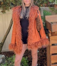 Amazing Orange Afghan Coat