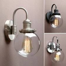 RETRO INDUSTRIAL GLOBE SCONCE