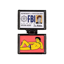 Simpsons X Files Pin badge -