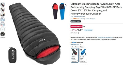 Ultralight sleeping bag - ultralight,