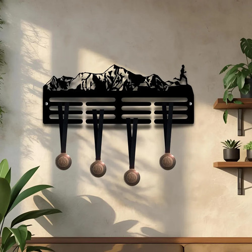 Running trail medal - trail, hanger