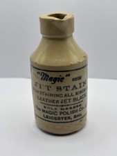 Old stoneware Jet stain advertising bottle
