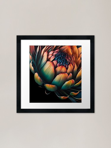 Botanical art canvas featuring