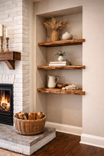 Rustic Floating Shelf Wood