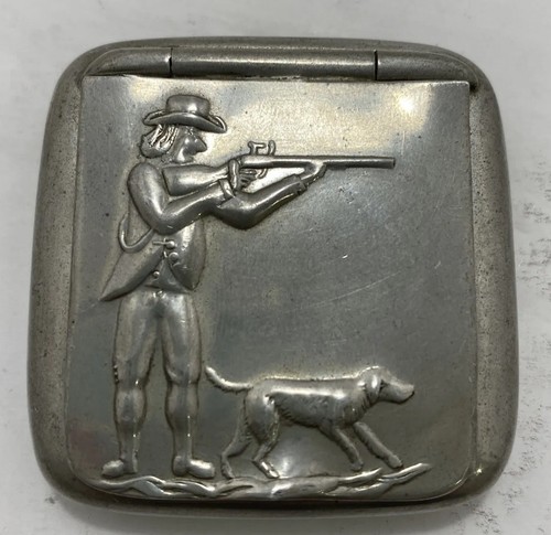 Cornish pewter snuff pill box - cornish, snuff/pill