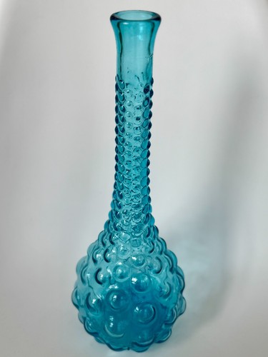 Blue glass empoli genie bottle - blue,