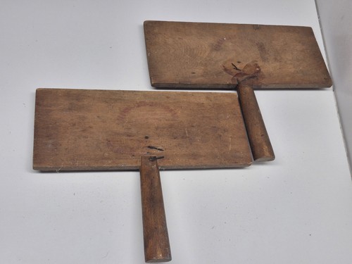 Antique hand carding wool comb - hand,