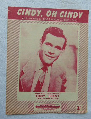 Vintage sheet music - music, cindy