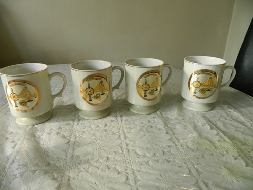 Four art chokin - art, mugs