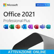 OFFICE 2021 PRO PLUS LICENZA ORIGINALE A VITA FATTURA GARANZIA (ATT. ONLINE)