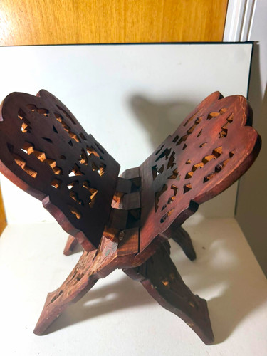 Wooden foldable book stand - wooden,
