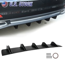 For 3 Series E46 E36 5 Series Rear Diffuser 10 Fins Bumper Lip Splitter Spoiler